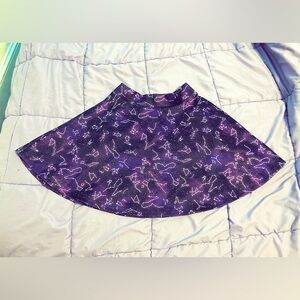Hot Topic Purple Zodiacs Skirt - XS - Star Constellations - 2 pockets - Space